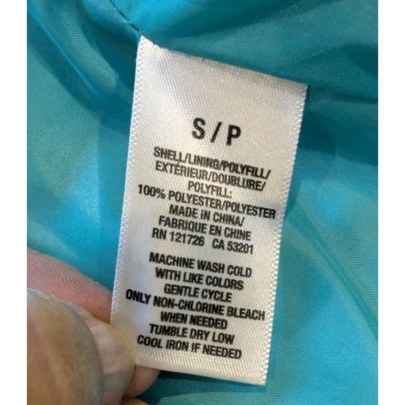 Women's Aeropostale Purple Teal Puffer Vest S - Picture 5 of 8